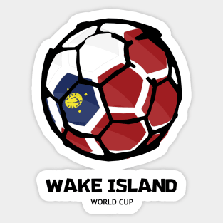 Wake Island Football Country Flag Sticker